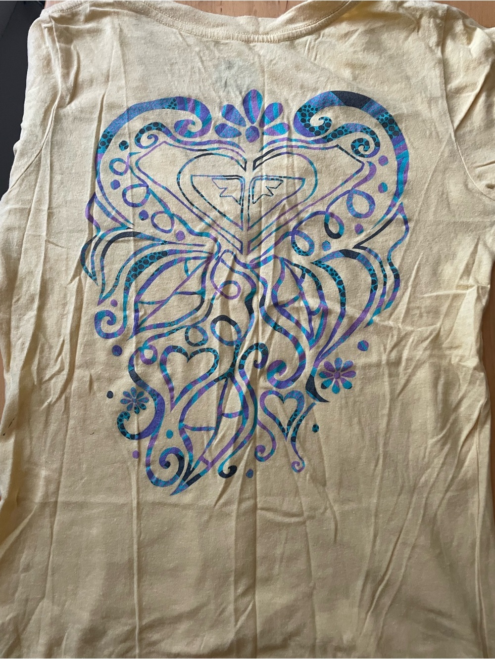 Y2K! Bundle Of 3 Roxy T Shirts. Yellow Small-Medium. Juniors. New With Tags! - Picture 6 of 10